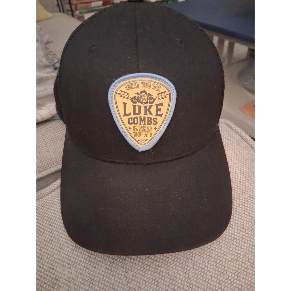 Luke Combs Trucker Hat Cap Black What You See Is What You Get Tour Snapback Pick